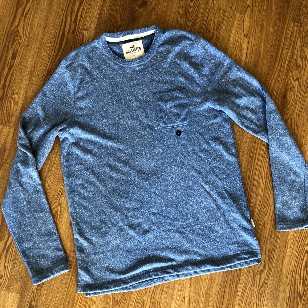 Hollister California termo long sleeve sweatshirt men’s large size blue